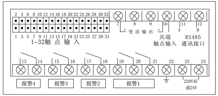 智能電接點(diǎn)液位顯示控制儀接線指南